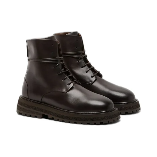 MarsÈLl Round Toe Lace-Up Boots