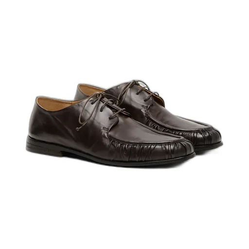MarsÈLl Gathered Lace-Up Derby Shoes
