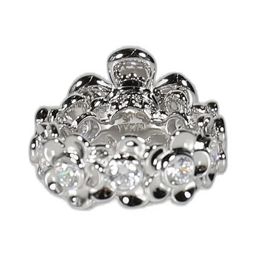 Spin Flower Garden Ring / Sil