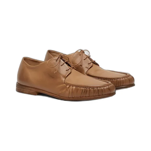 MarsÈLl Gathered Lace-Up Derby Shoes