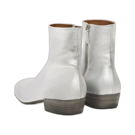 MarsÈLl Metaliic Zipped Ankle Boots