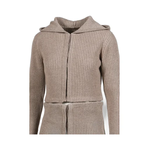 Refracta Cardigan / Dark Stone