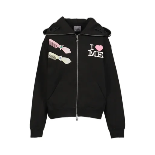 Maltese Butterfly Hoodie / Blk