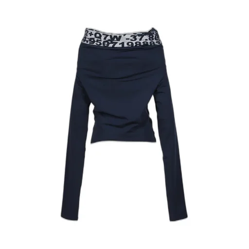 Lulu Long Sleeve Stretch Jersey / Nvy