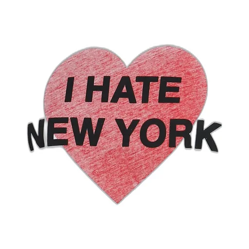 I Hate Ny T-Shirt Knit / Wht