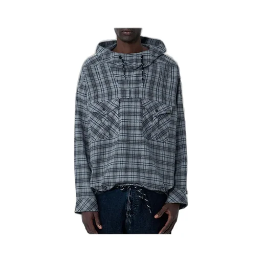 Martine Rose Check Fleece Hoodie