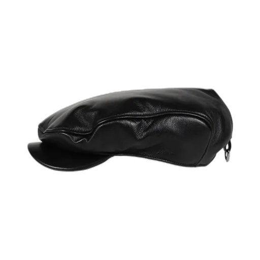 Newsboy Cap Leather / Black