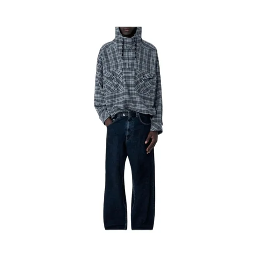 Martine Rose Check Fleece Hoodie