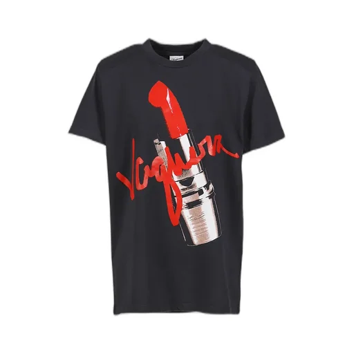 Lipstick Oversized T Shirt Knit / Blk