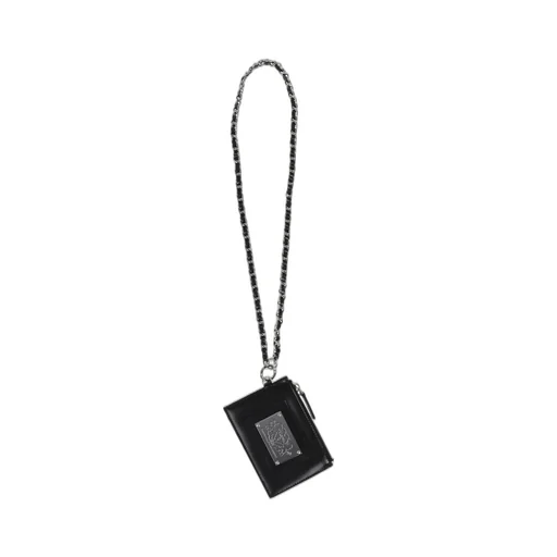 Wallet Necklace Leather / Black