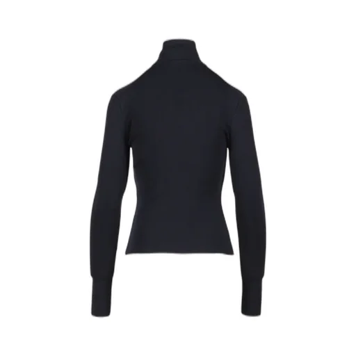 Zipped Mockneck Sweater / Nvy