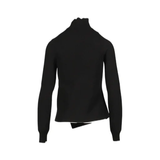 Oblique Butonned Sweater / Blk