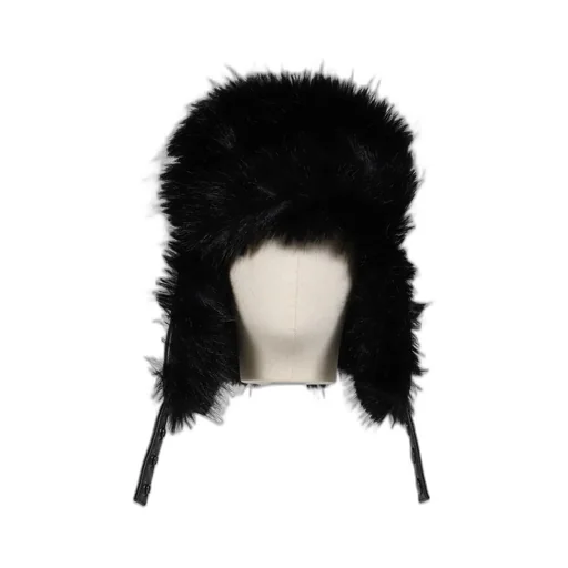 Trapper Hat Leather / Black