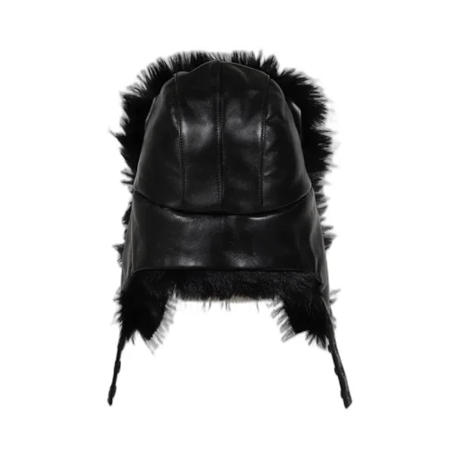 Trapper Hat Leather / Black