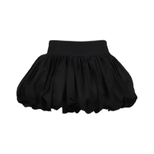 Black Pouf Skirt Woven / Black