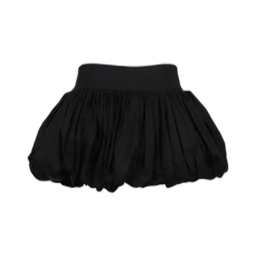 Black Pouf Skirt Woven / Black