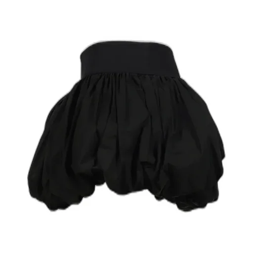 Black Pouf Skirt Woven / Black