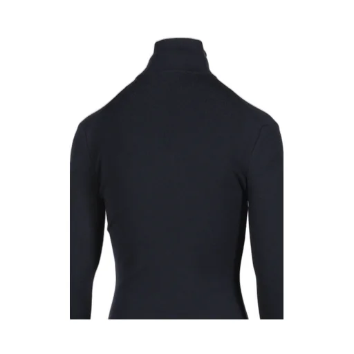 Zipped Mockneck Sweater / Nvy