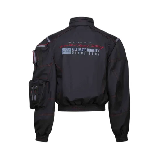 Martine Rose Logo Detailed Bumbag Bomber Jacket
