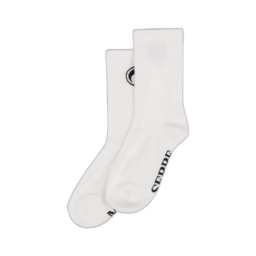 Moon Logo Knit Ankle Socks / Wht