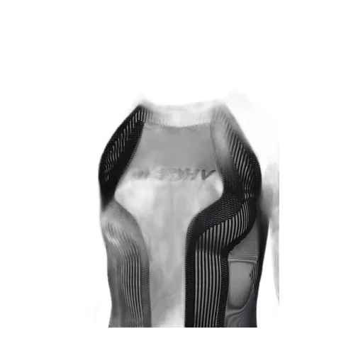 Flock Mesh Sport Longsleeve Top / Blk