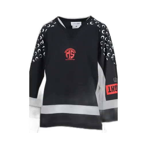 Regenerated Graphic Jersey Ls Hockey T-Shirt / Blk
