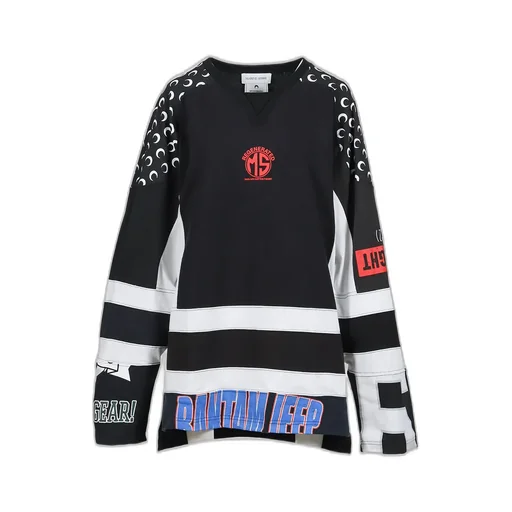 Regenerated Graphic Jersey Ls Hockey T-Shirt / Blk