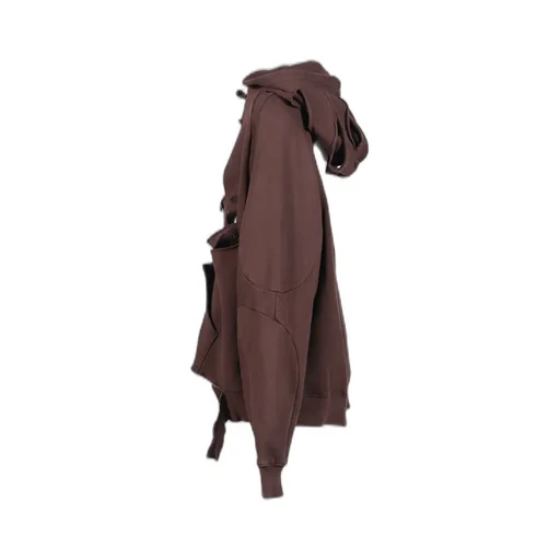 Distressed Oversized Multiline Hoodie / Brw