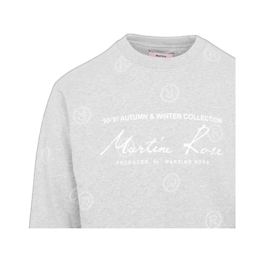 Martine Rose Logo Printed Crewneck Sweatshirt