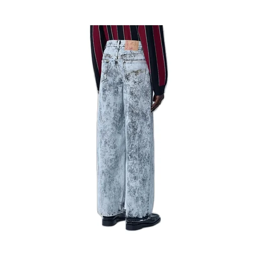 Martine Rose Acid-Wash Zip-Fly Straight Leg Jeans