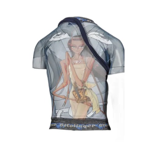 Mesh Hybrid Longsleeve / Julien Ceccaldi Print