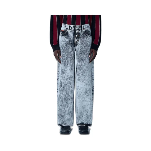 Martine Rose Acid-Wash Zip-Fly Straight Leg Jeans