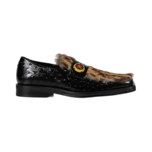 Martine Rose Square Toe Embellished Loafers