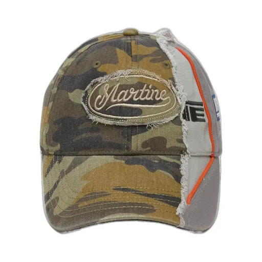 Martine Rose Logo Frayed Baseball Cap