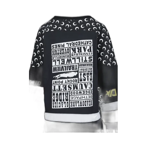 Regenerated Graphic Jersey Ls Hockey T-Shirt / Blk