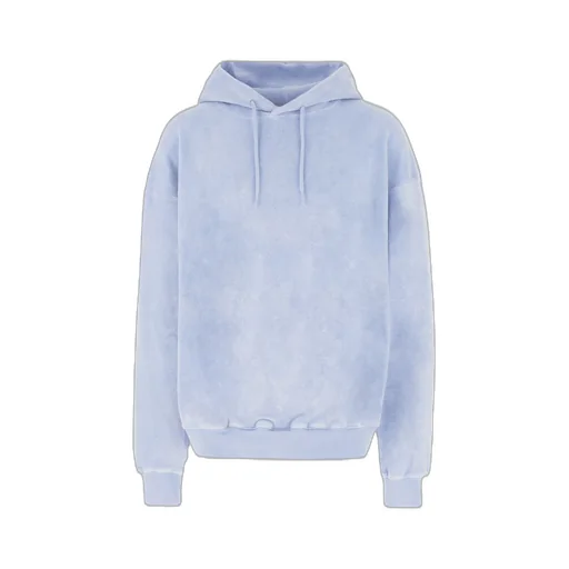 Martine Rose Drop-Shoulder Towelling-Finish Drawstring Hoodie