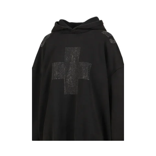 Cross Hoodie / Washed Black