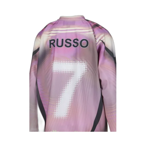 Printed Long Sleeve Sports Top / Pink
