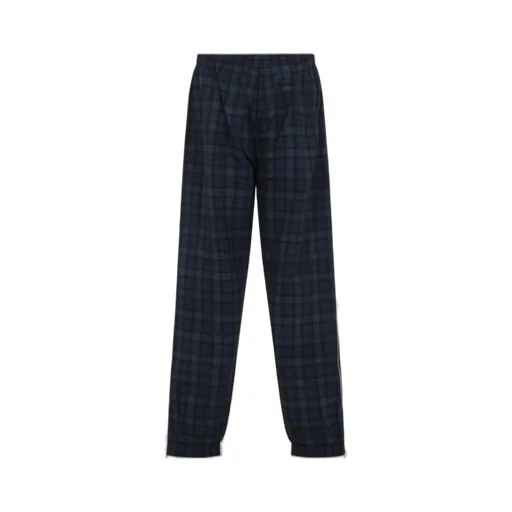 Martine Rose Logo Embroidered Checked Pants