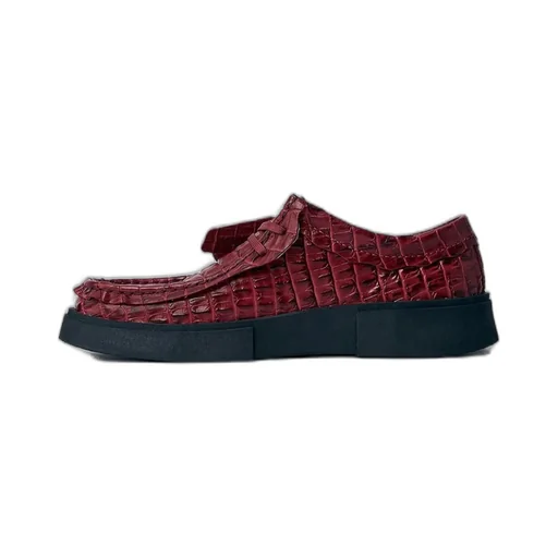Martine Rose X Clarks Embossed Square Toe Loafers