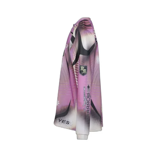 Printed Long Sleeve Sports Top / Pink
