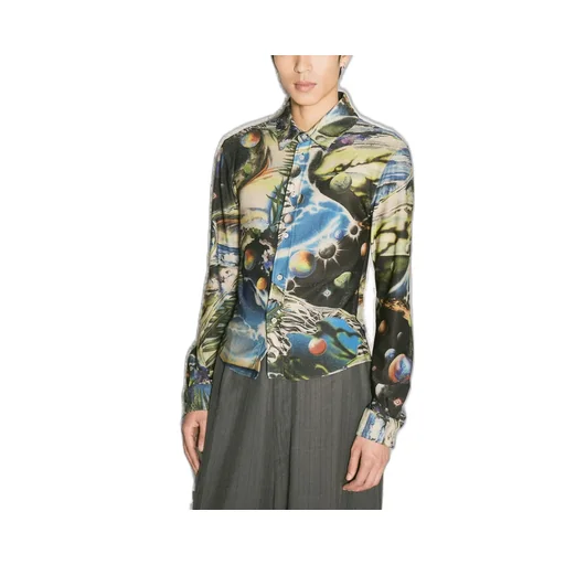 Martine Rose Graphic Printed Long Sleeved Shirt