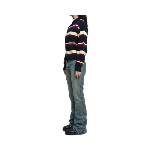 Collegiate Stripe Polo / Midnight Combo