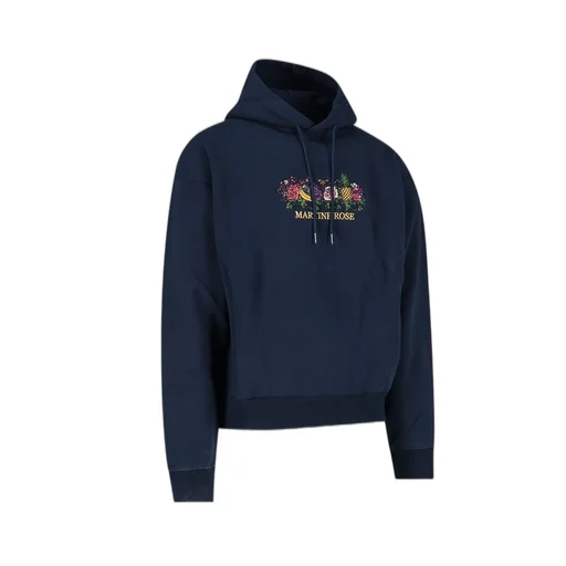 Martine Rose Floral Embroidered Drawstring Hoodie