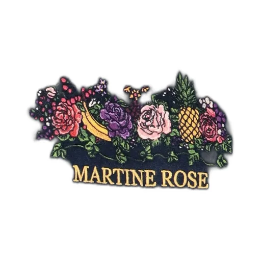 Martine Rose Floral Embroidered Drawstring Hoodie