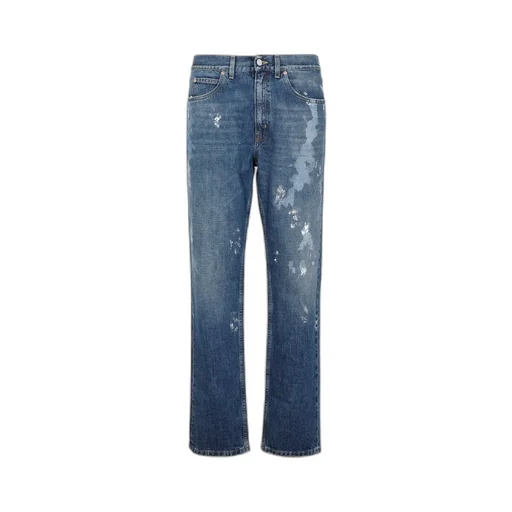Martine Rose Straight Leg Splatter Printed Jeans