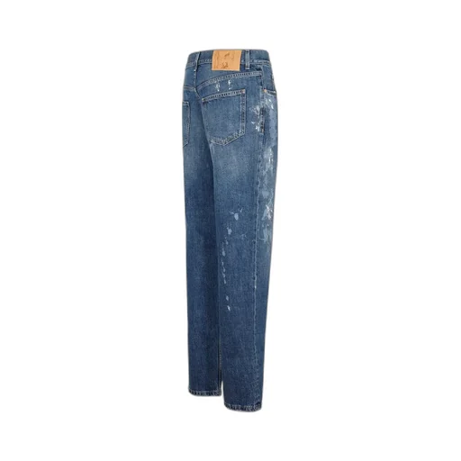 Martine Rose Straight Leg Splatter Printed Jeans