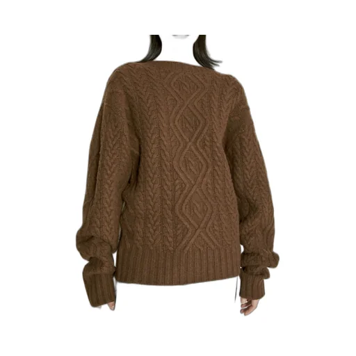 Martine Rose Cable Knit Crewneck Jumper