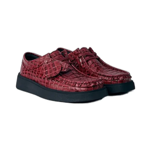 Martine Rose X Clarks Embossed Square Toe Loafers