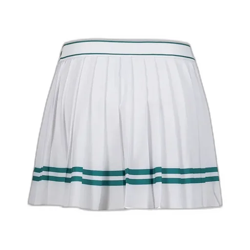 Italic Logo Pleated Skirt / Wht Alpine